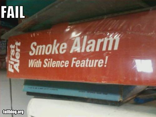 smoke alarm epic fail silence feature
