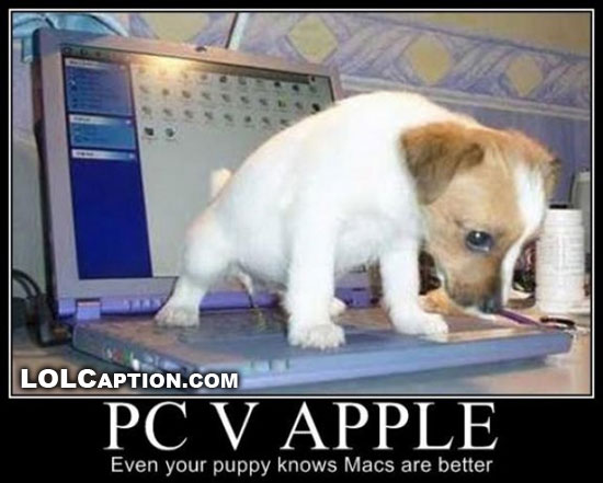 PC vs. Apple - Who wins? - Funny Demotivational Posters
