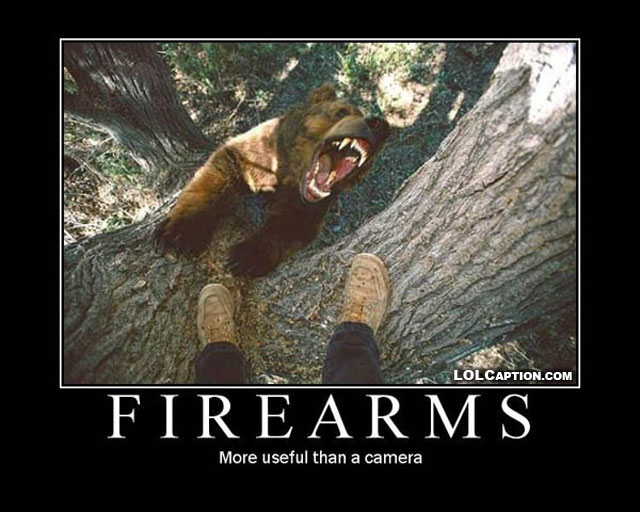 Funny pictures with captions: Sometimes a gun is more useful than a ...