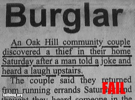 burglar fail joke laugh