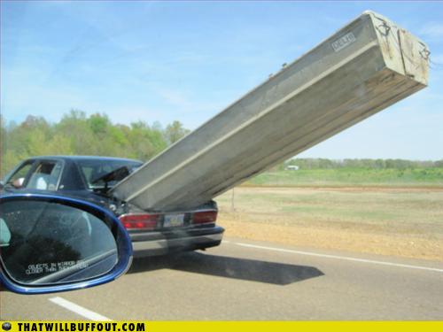 funny fail pics lolcaption boat in car boot
