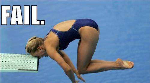 Funny picture - Diving board fail olympics