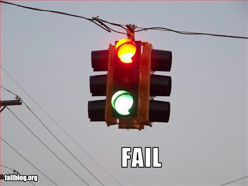 funny fail pics traffic light fail